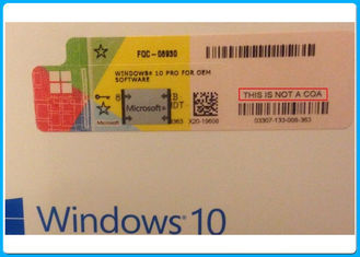 Windows 10 pro 32 Bit / 64 Bit Product Key Code Oprogramowanie Microsoft Windows 10 Pro ze srebrną etykietą zdrapki