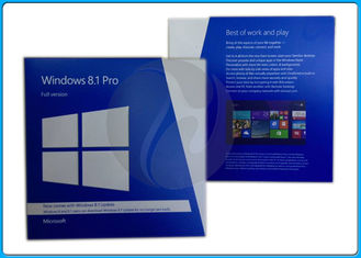 Oryginalny Microsoft Windows 8,1 Retail box / OEM DVD 32-bitowy / 64-bitowy budujący system OEM / klucz FPP