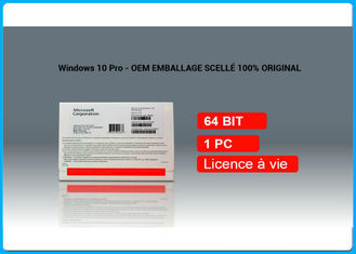 System operacyjny Microsoft Win10 Pro OEM License - francuski DVD 1 Użytkownik 100% aktywacji online