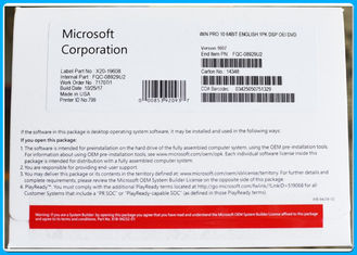 100% aktywacji Oryginalny Microsoft Windows 10 Pro Pack OEM 32/64 Bit Key Code Wielojęzyczny