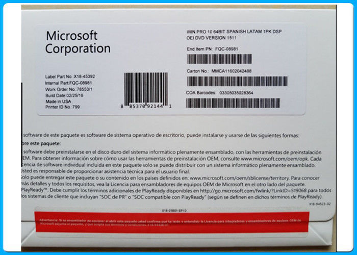 Oprogramowanie Windows 10 Pro Multi-Language 64bit z oryginalną licencją kluczy