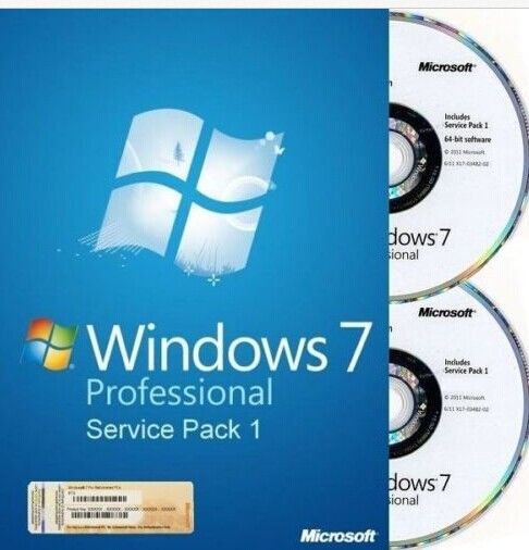 Windows 7 Professional oem 32/64 bit Wersja Oryginalny Produkt Key Kein DVD Versand